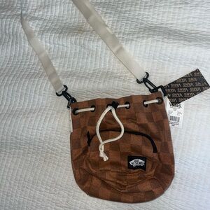 Vans Brown Checkered Bucket Bag